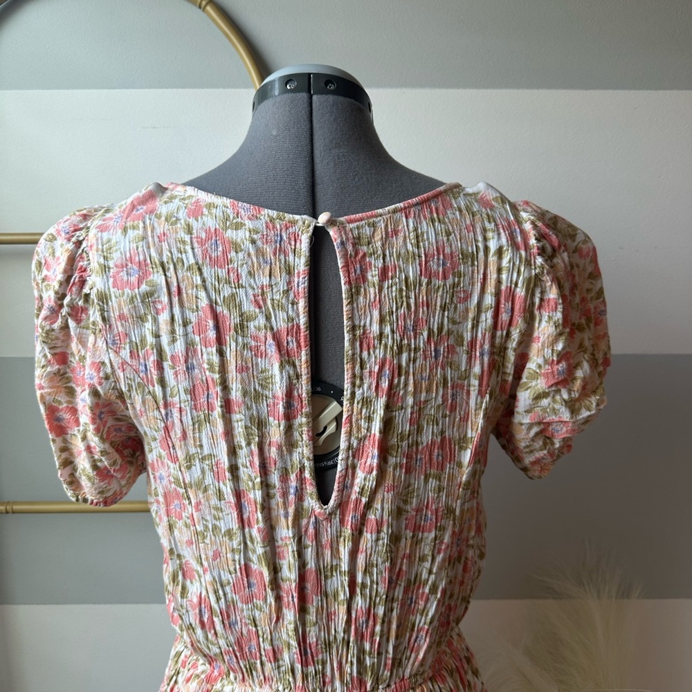 American Eagle Outfitters Floral Peach Romper - Picture 5 of 6